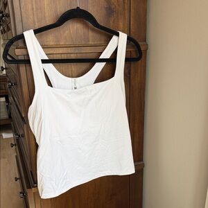 all in motion White Square Neck Tank Top